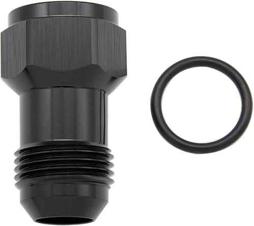 Miniatura 3 de KRD PERFORMANCE Aluminio 10AN hembra a 10AN macho Extender Fitting, AN10 extensiones Adaptador Conector con junta tórica, negro, longitud completa