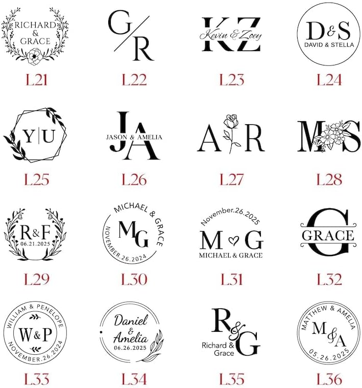 Personalized Wedding Embosser Stamp - Initials Embosser, Envelope and Invitation Embosser, Custom Your Wedding Embossering