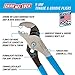 CHANNELLOCK 412 6.5-inch V-Jaw Tongue & Groove Pliers, Made in USA, 0.94-inch Jaw Capacity, Forged High Carbon Steel, More Points of Contact on Round Stock