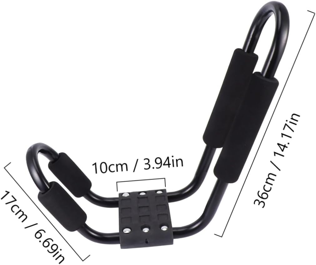 POPETPOP Detachable Kayak Roof Rack Car Rack 2pcs Set Black Canoe Carrier Luggage Roof Storage for SUV Outdoor Recreation