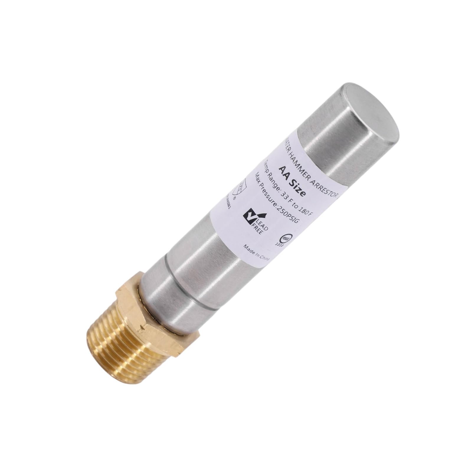 Washing Machine Dishwasher Pipe Stop 1 / 2inch Thread Water Hammer Arrestor for Quiet Appliance Operate Enduring Washing Machine Dishwasher Pipe Stop