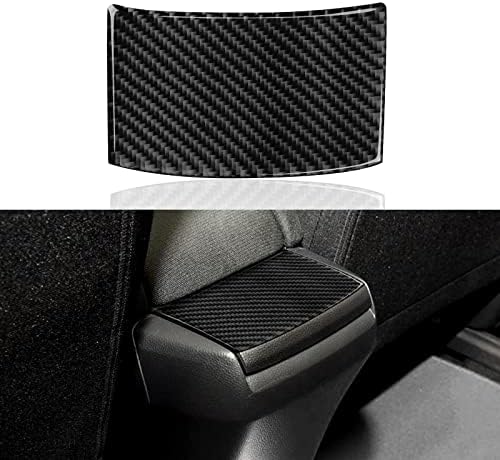 BRMYL Rear Armrest Storage Box Cover Decals for 2016 2017 2018 2019 2020 2021 10th Gen Honda Civic Accessories Carbon Fiber Interior Stickers