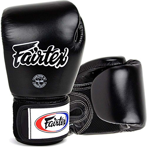 Gants de boxe Fairtex BGV-1 AIR Noir finie la transpiration en MMA
