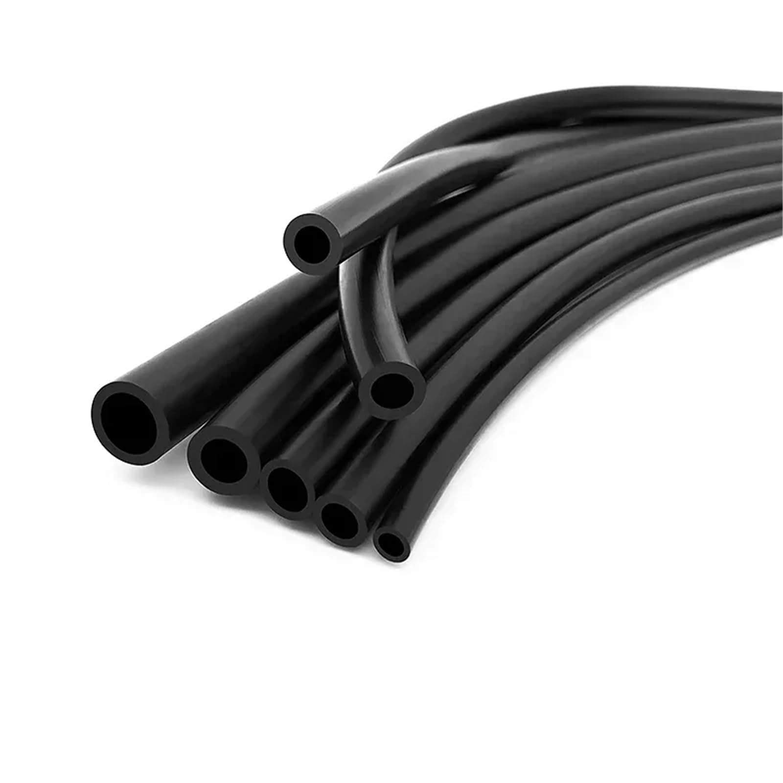 Rubber Tubing 1PCS Oil Resistant NBR Black Rubber Fuel Line - 1M ID 3/4/5/6/7/8/10/13/16/19mm Flexible Delivery Tubing Hose(1M_OD 10XID 7MM)