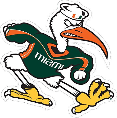Miami Hurricanes Large 12" Sebastian Decal