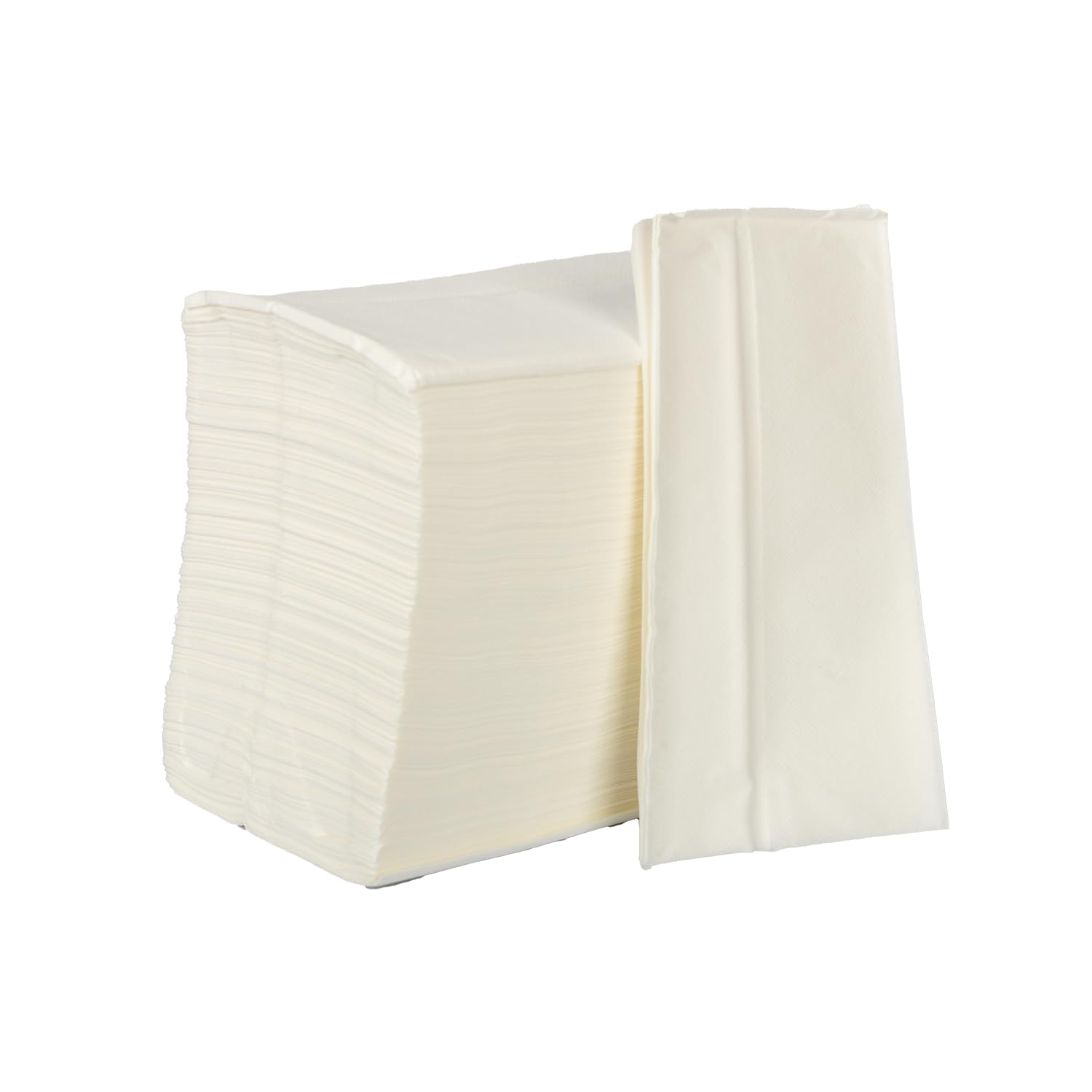 Karat KN-F137-1W Lot de 10 serviettes de table pliables Blanc 13,5 x 7 cm