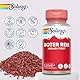 Solaray - Roter Reis Fermentiert 600mg - 90 Vegane Kapseln - Hochdosiert Reines Roter Hefereis aus Monascus purpureus mit Monakolin K - Laborgeprüft