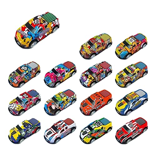 10 Pcs Tire hacia Atrás Coches, Mini Coches de Juguete, Coche de Juguete para Niños, Coche Metalico Juguete, Mini Coches Cars, para 3 a 12 Años Niñas Niños