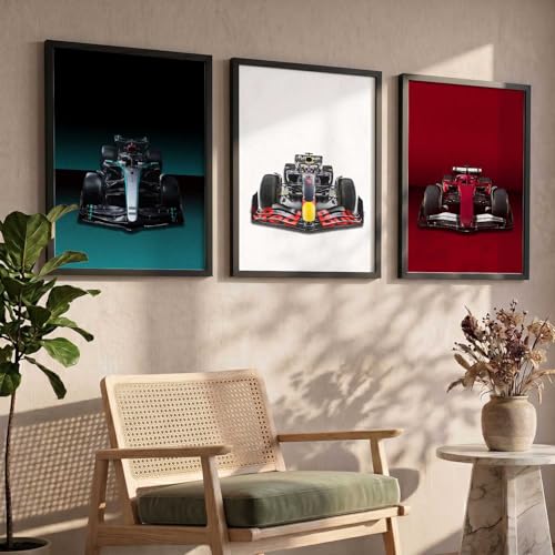 Image of kotart Big Sports Cars Framed Posters Gift Items for Boys Room Wall Decoration Bedroom Living Room Office Studio Decor | Car Poster Frame for Wall Decor Set Of 3 Size (19 X 25 inch)
