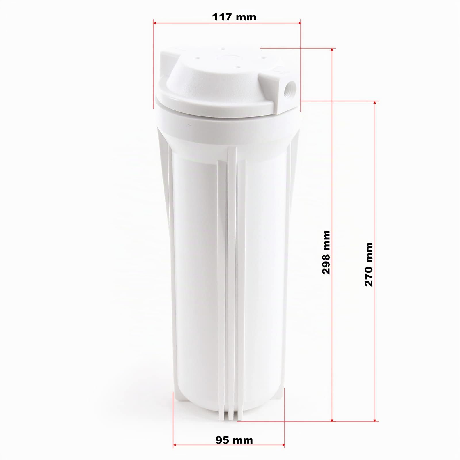 Naturewater Carcasa de cartuchos filtrantes 10" Para sistema-RO NP/E2 5-Etapas Filtración de agua