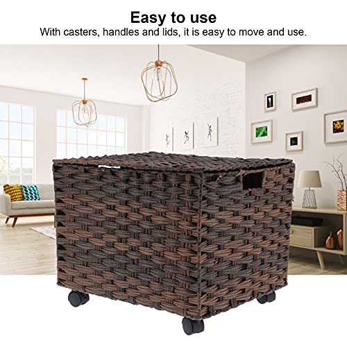 Desktop Organizer Box, Rolling File Box Opbergkast met Wielen Bestand Sorteer Box Desktop Organizer voor Home Office - Image 4