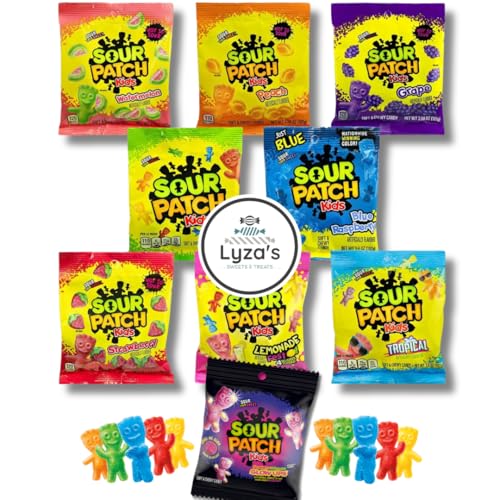 SourPatch Kids - Ultimate Variety Gift Pack - 7 Different Flavors - Pack of 7, 3.5 oz. Bags By Lyza's Sweets & Treats
