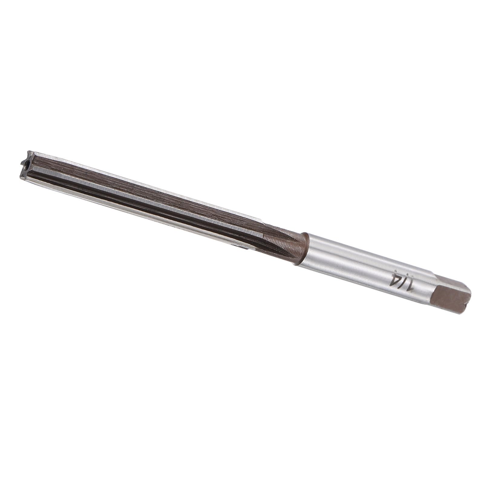 CoCudHand Reamer, 1/4" Cutting Diameter 6 Flutes, Steel Cutter Tool - (Applications: for Aluminum Copper Plastic)