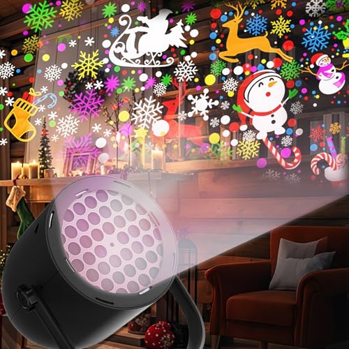 Projektor Weihnachten Aussen LED Projektionslampe für Weihnachtsdeko...