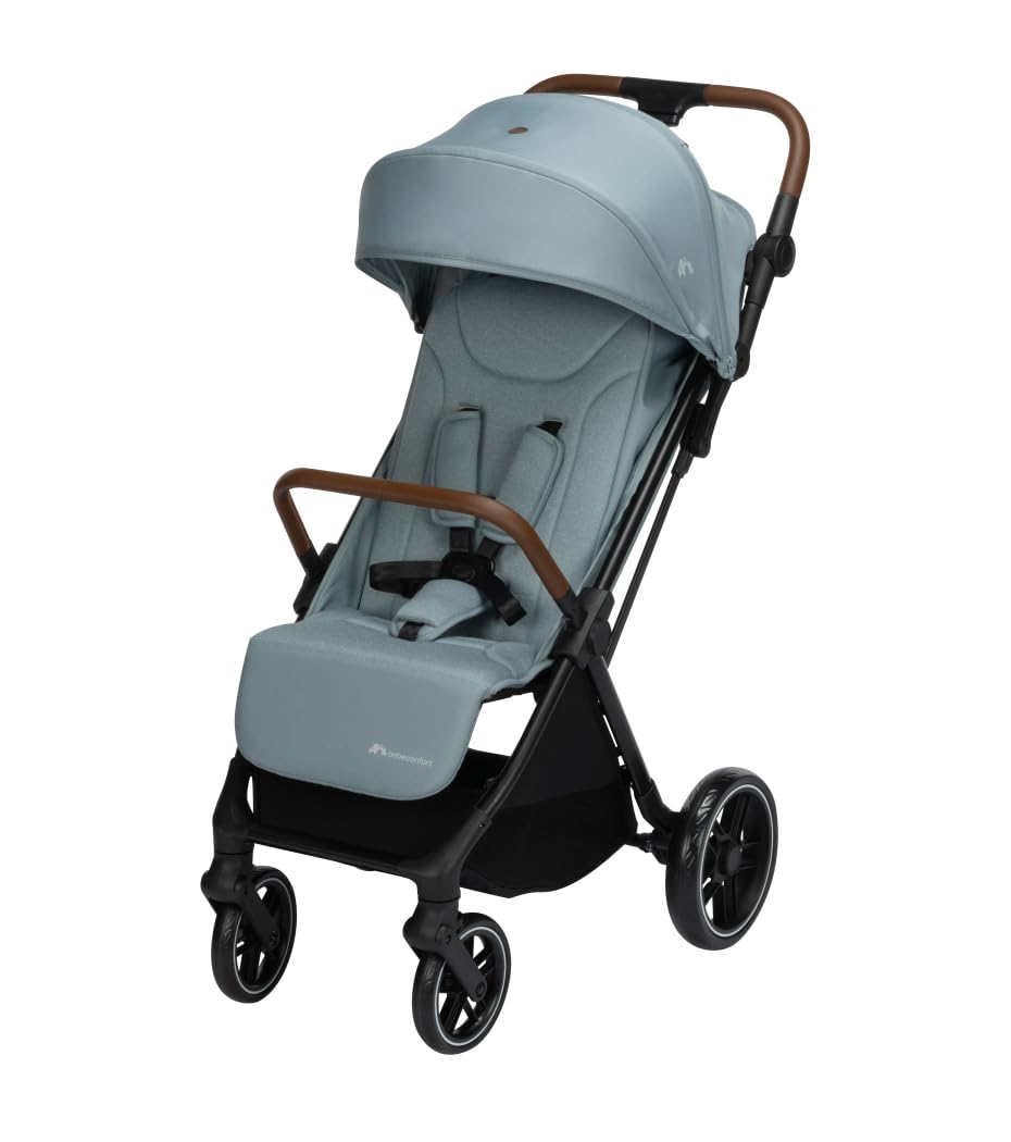 Bebeconfort Indra, Silla paseo bebe, 0-4 años (22 kg), Silla paseo plegable rápido y automático, Suspensión integrada, Posición de reclinación total, Compatible con silla de coche, Mineral Blue