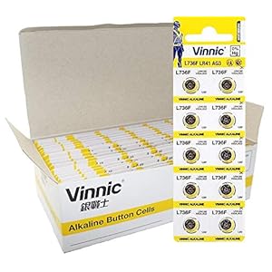 vinnic l736f / lr41 / ag3 1.5v alkaline pack de 10