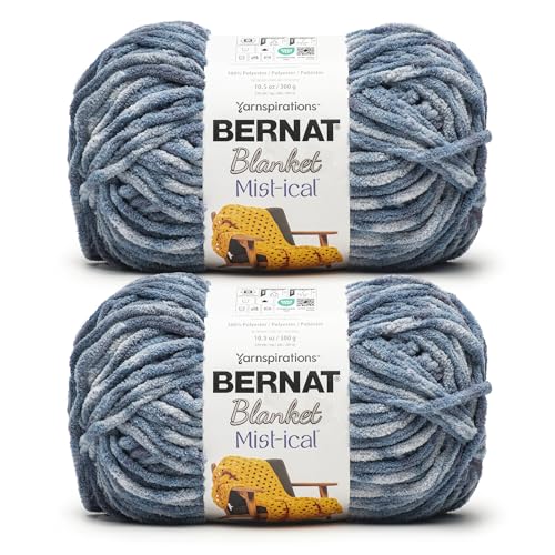Bernat Blanket Mist-ical Storm Blue 2 Pack of 300g...