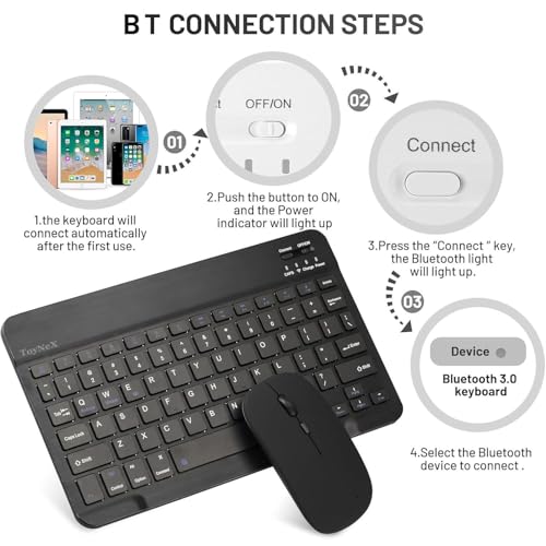 Image of G2800 Slim Multi-Device Bluetooth Keyboard and Mouse Combo (2.4GHz & BT) - Rechargeable, Full-Size Layout, Ultra-Lightweight Design for Windows /MaK /i-OS /Android. (Multi-Color)