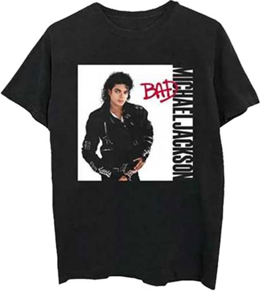 ク*ン様 Michael Jackson Tシャツ Mサイズ ブラック Amazon.com: Michael Jackson Men's Bad Slim Fit T-Shirt Medium
