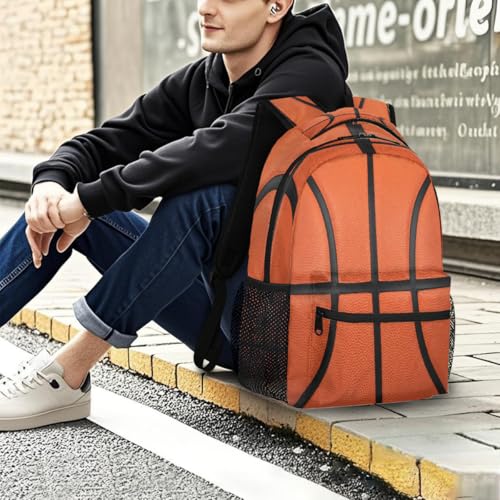 Mochila para laptop de 15.6 pulgadas y baloncesto para estudiantes 7