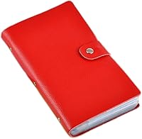 Vista 4 de boshiho Leather Credit Card Holder Business Card Case Book Style 90 Count Name ID Card Holder Book