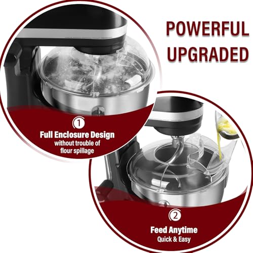 Image of Pouring Shield for KitchenAid Stand Mixers Bowl Lift 6-7 QT Stainless Steel (Only),Safety Pouring Shield,Splatter Guard for Kitchen aid Mixer Bowl,Kitchen aid Accessories and Attachments