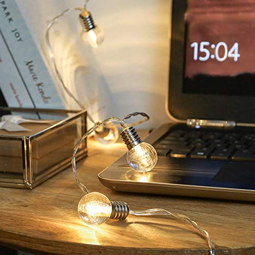 Andoer Lâmpadas de 10 unidades 1,5 m luz de corda de Natal iluminação de férias decoração de casa lâ