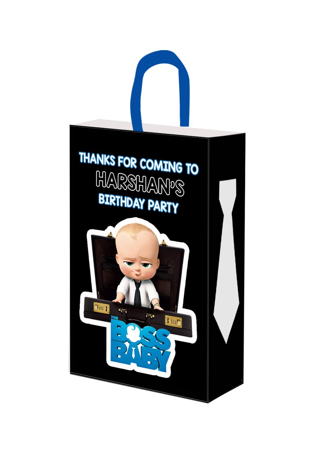 WoW Party Studio Personalized Boss Baby Theme Happy Birthday Decorations Return Gift Bag with Birthday Boy/Girl Name, Medium Size, Made of 300GSM Cardstock Paper - 10Pcs (B0D9DMY4SM) Amazon Price History, Amazon Price Tracker