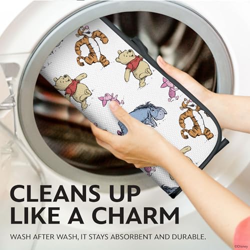Image of Disney Winnie the Pooh Dish Drying Mat for Kitchen Counter, 2-Pack, 16 inchx18 inch