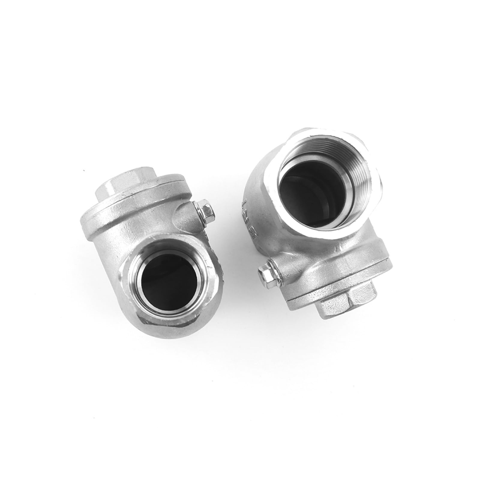 Valvola di ritegno, valvola di Non Ritorno, 1/2" 3/4" 1" 1-1/4" Valvola di ritegno Orizzontale in Acciaio Inossidabile 304 Filettatura Femmina Non Ritorno(1 inch)