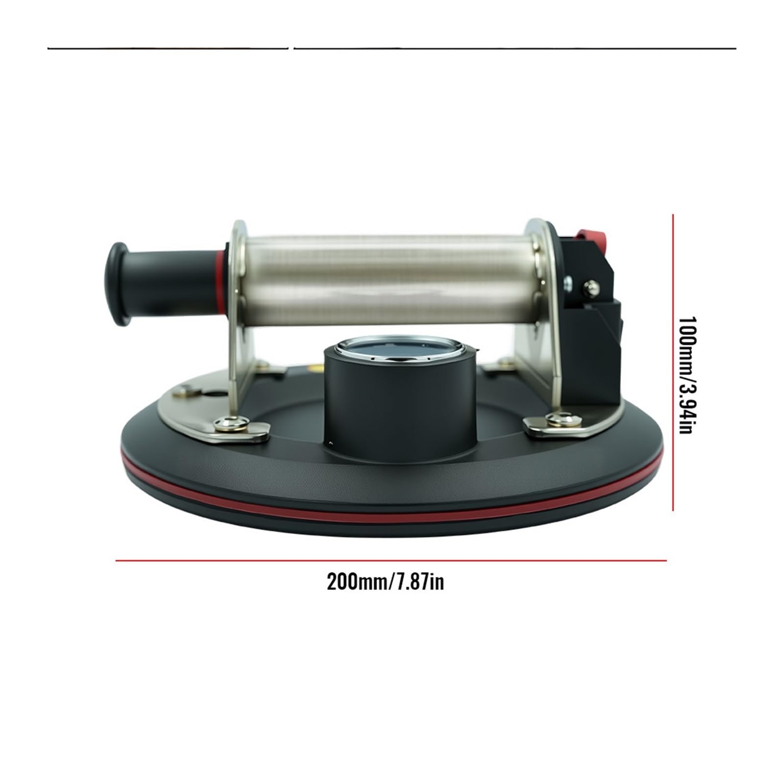 Ventosas de vidrio, La Ventosa De Vacío Con Mango Metal Acero Inoxidable Y Capacidad Carga 250 Kg Se Utiliza For Mover S, Baldosas para azulejos, parabrisas, ventanas(With box)