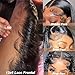 beauty youth 13x6 Lace Frontal with Baby Hair 16inch Transpent HD Transpare Frontal Pre Plucked 12A Lace Closure Free Part Brazilian Virgin Human Hair Lace Frontal with Bangs 180% Density