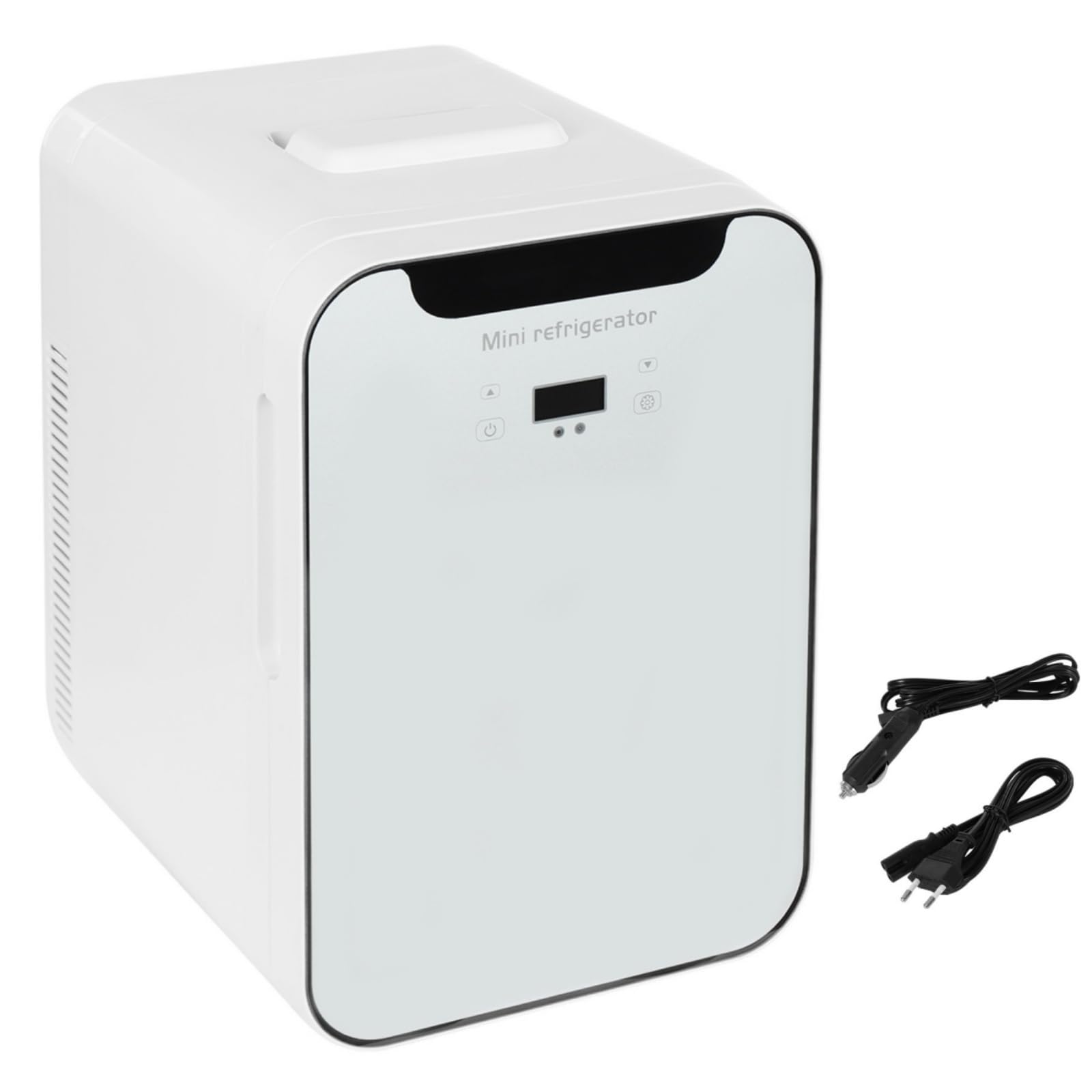 Mininevera multifunción de 20 litros con control de temperatura y pantalla LED digital, minibar, enfriamiento rápido en el enfriador, nevera pequeña, nevera para habitación, coche y oficina