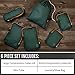 Compression Packing Cubes 6 Piece Set for Travel - Lightweight, Durable Clothes Organizer for Carry-On Luggage and Backpacks by TRIPPED Travel Gear (Green and Brown)