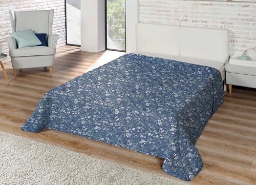 Home Oase XXL Tagesdecke Steppdecke Bettüberwurf Decke Bettdecke gesteppt 220x240cm Blau