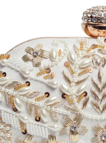 Image of THE TAN CLAN Elizah Zarozi Hand Embroidered Clutches for women Purses Luxury Evening Handbags for ladies