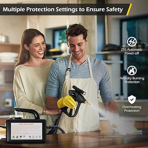 Image of Dyna-Living Handheld Steamer for Cleaning 1700W Car Engine Steam Cleaner