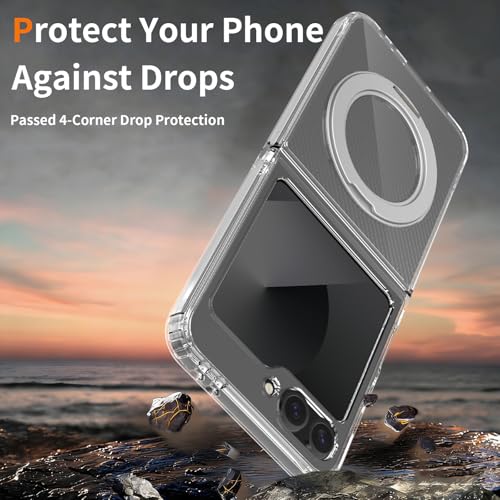 Coque antichoc Samsung Flip 7 FE semi-transparente pour sécuriser votre écran - 4