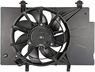 Focreedy FD404 Replacement Radiator Condenser Cooling Fan for Ford Fiesta 1.6L 2011-2019 - 760 CFM, 12V Clockwise