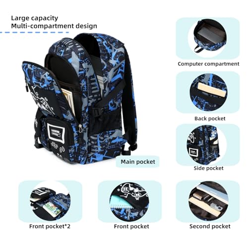 Image of mezhsa School Boys Backpack kids bookbag for Children Elementary Middle Durable Waterproof bags