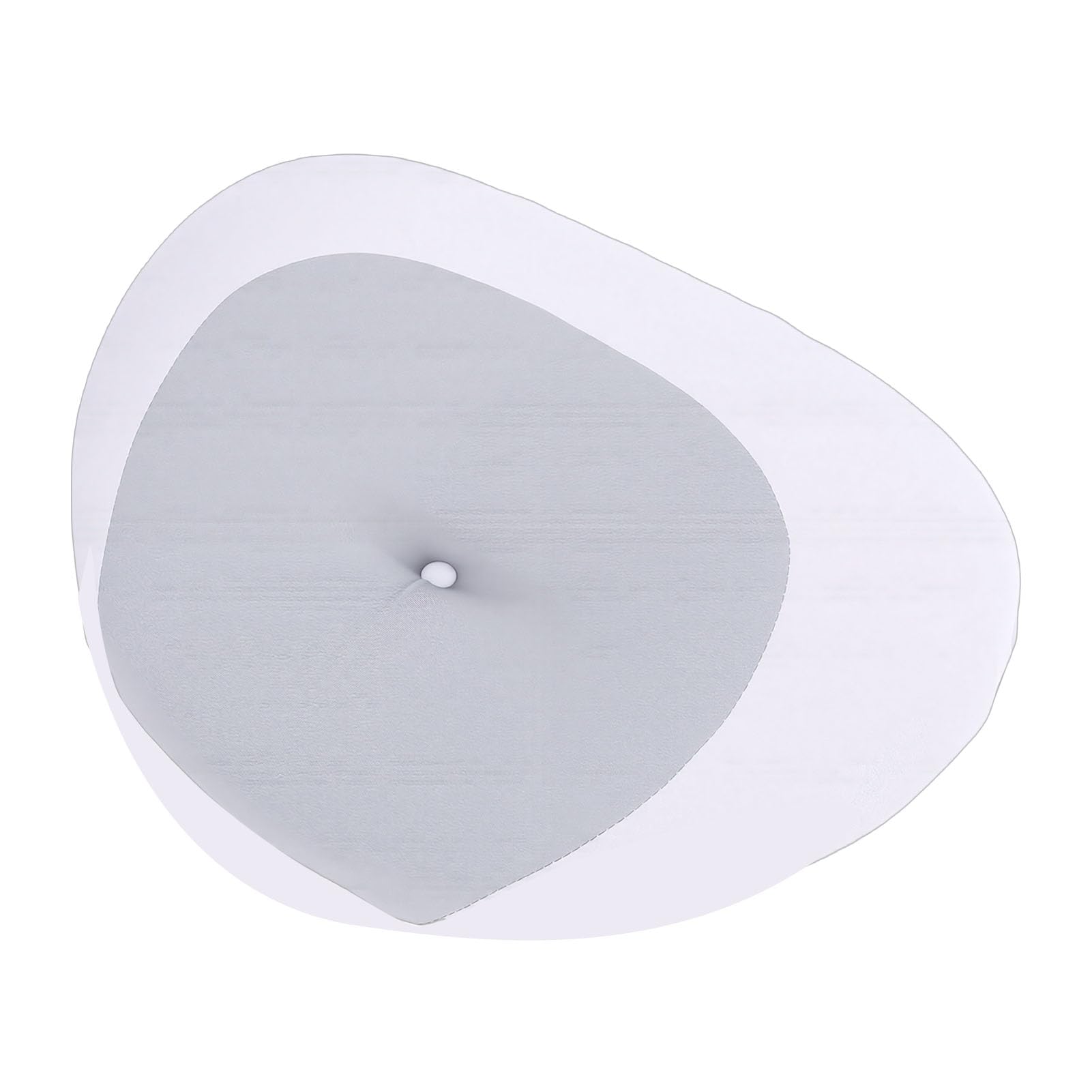 Cuscino da viaggio in memory foam Cuscino cervicale portatile ergonomico per campeggio da viaggio all'aperto (Grey)