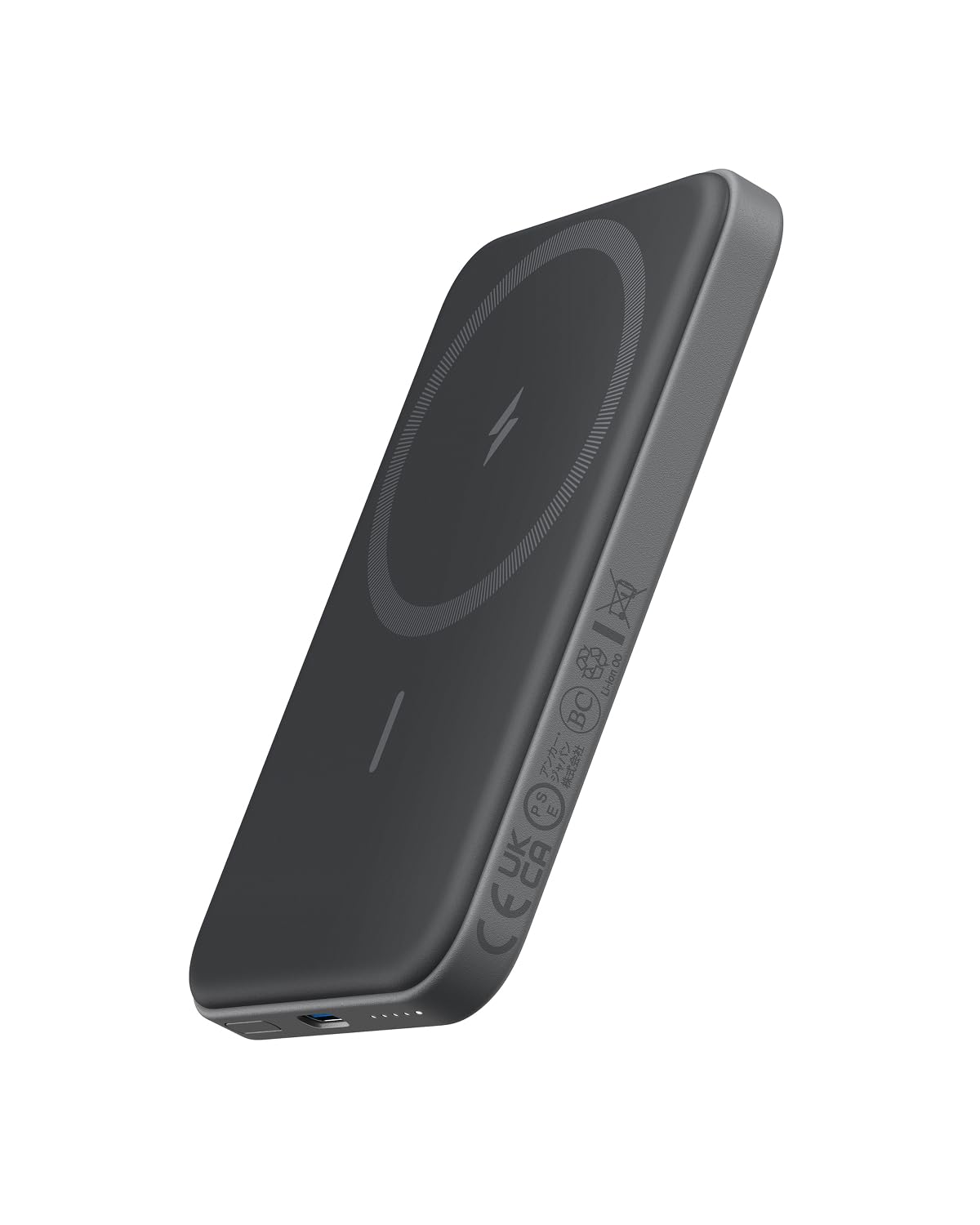 Anker MagGo 621 Batterie Externe Magsafe 5000 mAh Magnétique, Power Bank Charge Rapide, Pliable et avec USB-C, pour iPhone séries 17 16 15 14 Autres (Noir)