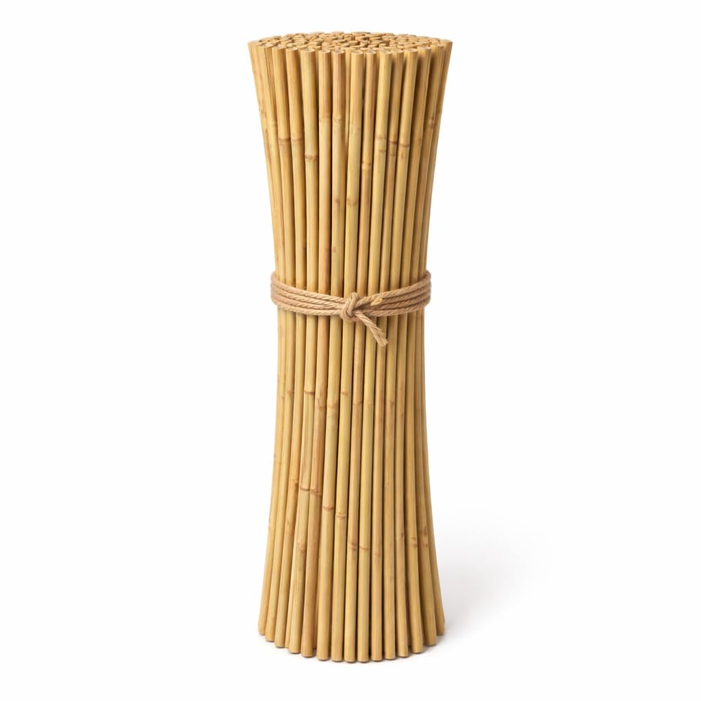 Tutori in Bambù Naturale – Pali per Pomodori, Sostegni per Piante da Interno ed Esterno – Bastoni per Orto e Giardinaggio – Lunghezze da 40 a 240 cm (10, 180, Centimetri)