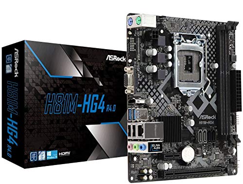 Placa-Mae Micro ATX INTEL LGA 1150 4ª GERAÇÃO - DDR3 Dual Channel - D-SUB/HDMI - USB 3.0, ASRock, H8