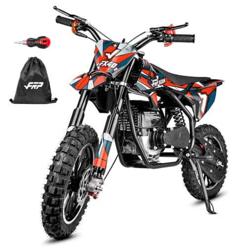 FRP FX40 Gas Dirt Bike For Teens 40cc 4-Stroke Dual Disc Bra...