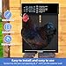 KERIDAZPLY Automatic Chicken Coop Door, Solar Powered Chicken Door with Timer, 2000mAh Battery Operated，Auto Chicken Door with Light Sensor / 20M Remote Controls，Electric Chicken Run Door(Black Grey)