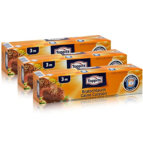 3x Toppits Aroma Bratschlauch 3 m - Ofen bleibt sauber