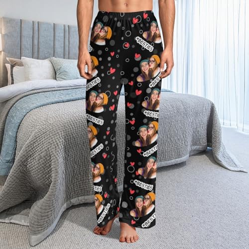Custom Pajamas Pants for Men Women Personalized Face Pajama pants with Photo Pet Gift for Christmas Valentines4