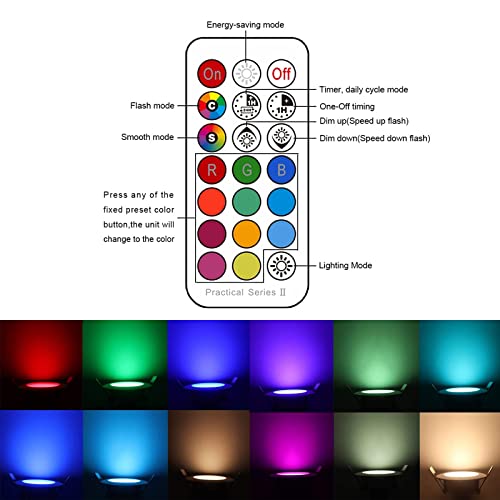 Recessed Lighting 4 Inch Color Changing 12W Led Downlight,900 Lumens Recessed Ceiling Light, Rgb & Warm White 2700K Dimmable By Remote Control, Dual Memory - Timer - 12 Color Choices - 2 Modes, 6 Pack #TOP3