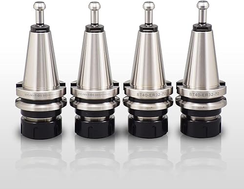 US Stock 4 piezas de precisión equilibrada BT40-ER32-70 portaherramientas G2.525000 RPM BT40 Perillas de retención ER32 tuercas de pinza incluidas